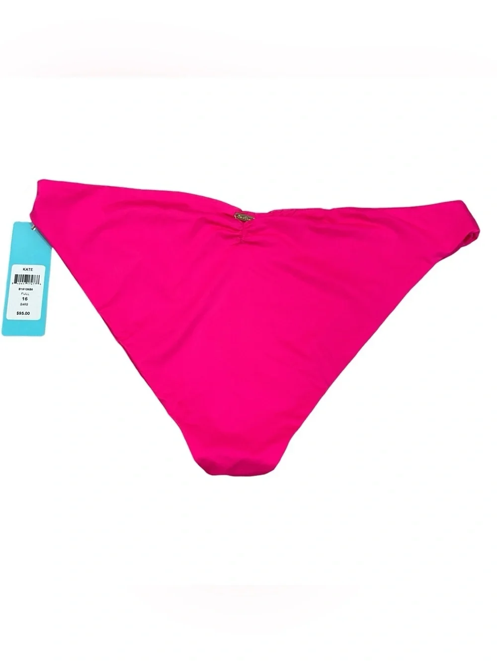 Beach Bunny Swimwear Kate Bikini Bottoms vibrant Pink Size 16 NWT